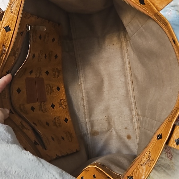 MCM Brown Visetos Shoulder Bag - Picture 9 of 11